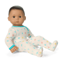 Bitty Baby® Doll #5 with dark-brown hair in Pastel Blue