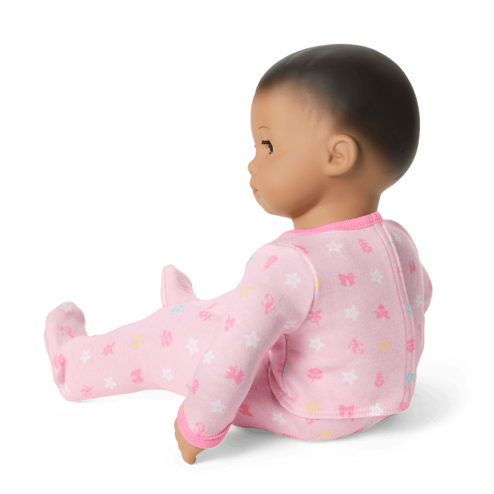 Bitty Baby® Doll #5 with dark-brown hair in Pastel Pink