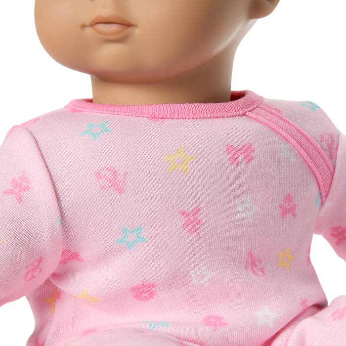 Bitty Baby® Doll #5 with dark-brown hair in Pastel Pink