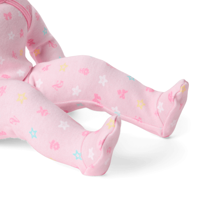 Bitty Baby® Doll #5 with dark-brown hair in Pastel Pink