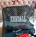 Black Polka Dot - Clear Coat XL Toiletry Bag