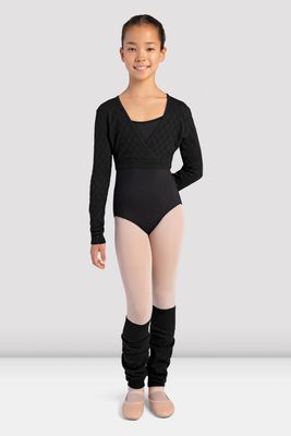 Bloch Children’s Long Sleeve Knitted Fixed Wrap Sweater