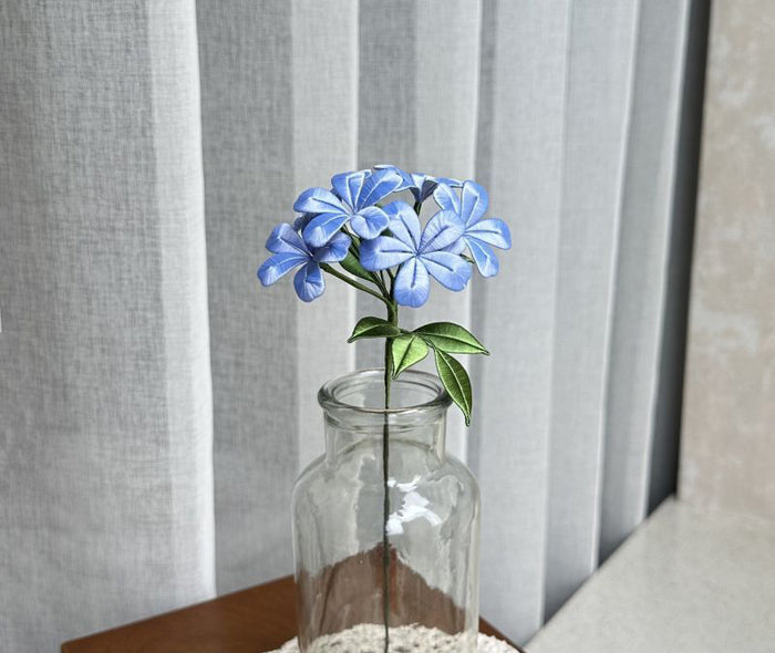 Blue Snowflake Chanhua Materials Flowers DIY Kit - Include Detailed Video Tutorial