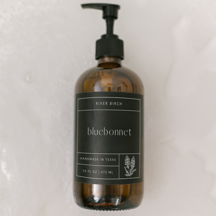 Bluebonnet  - 16 oz Amber Soap - Handmade - Hand Wash
