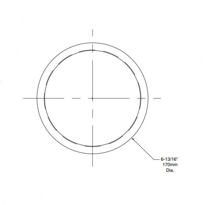 BOBRICK B532 Circular Waste Chute Countertop