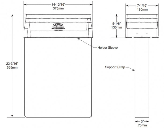 BOBRICK LinerMate B43944-134 Accessory Module