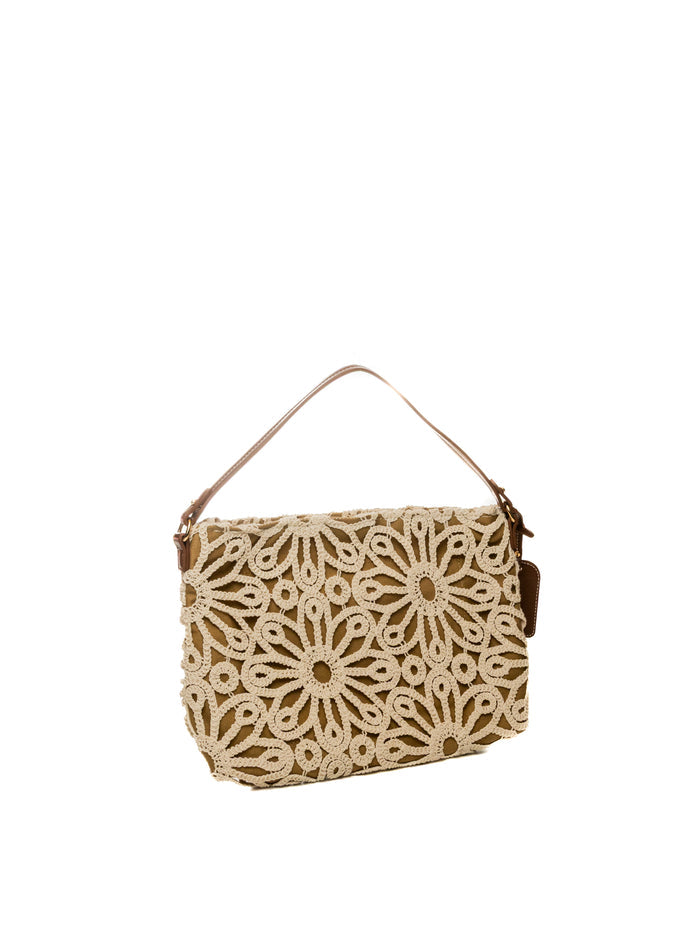 LE PANDORINE borsa a spalla gisele ecru PS2619B41 GISELE-C15