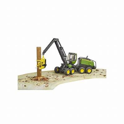 Bruder John Deere 1270G Harvester w/ Tree Trunk