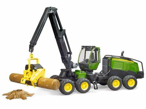 Bruder John Deere 1270G Harvester w/ Tree Trunk