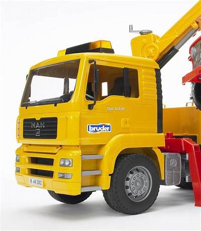 Bruder MAN TGA Tow Truck w/ Cross Country Jeep