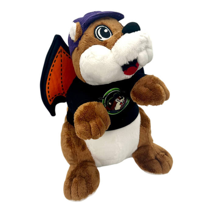 Brown plush - soft and cuddly Halloween vampire design