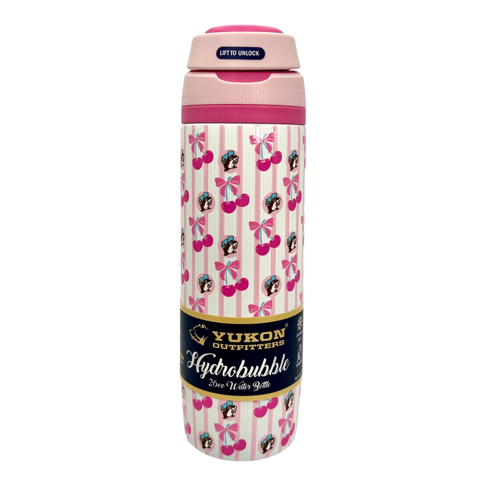 Pink water bottle tumbler - triple insulated, 26oz capacity