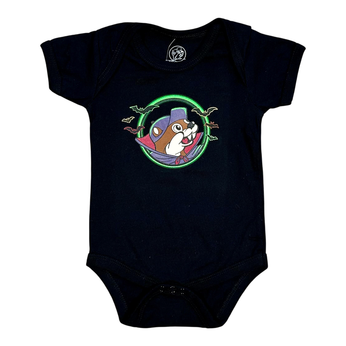 Black onesie - glow-in-the-dark Halloween design