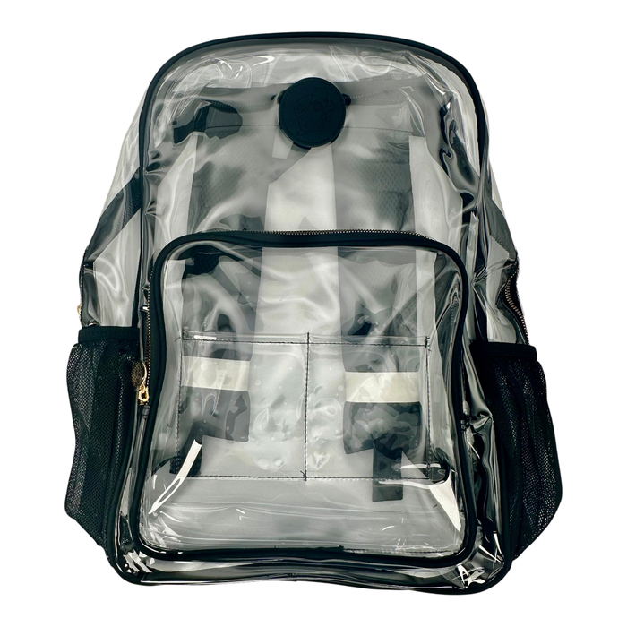 Clear school backpack - durable plastic construction