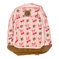 Pink backpack - playful design with bows and patterns