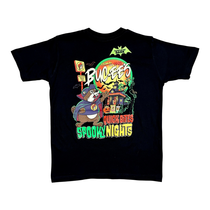Black t-shirt - spooky nights graphic