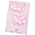 Butterfly Hair Clips - peach