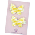 Butterfly Hair Clips - yellow