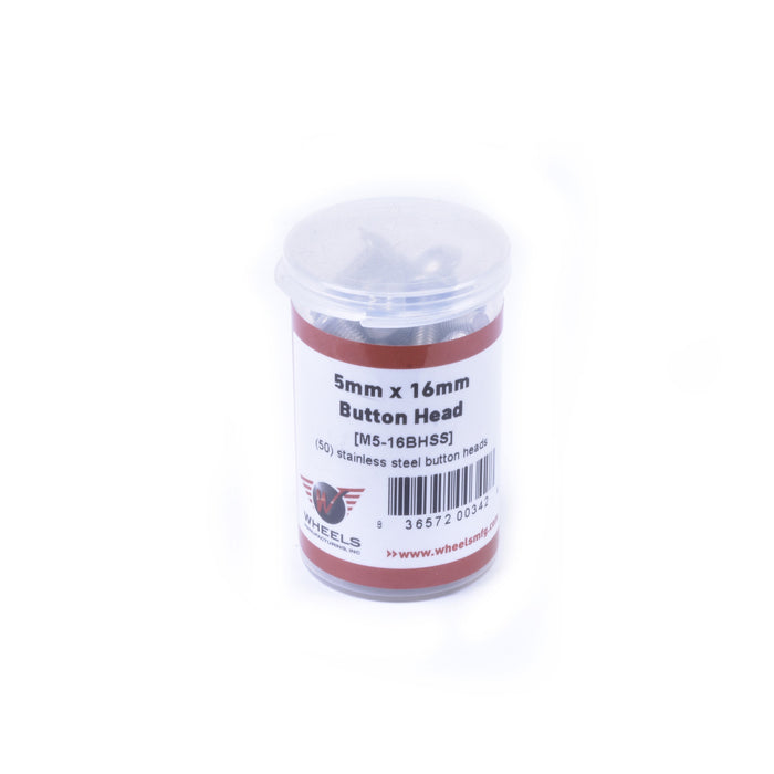 Button Head Cap Screw, Stainless Steel, M5 x 16mm, 50pcs