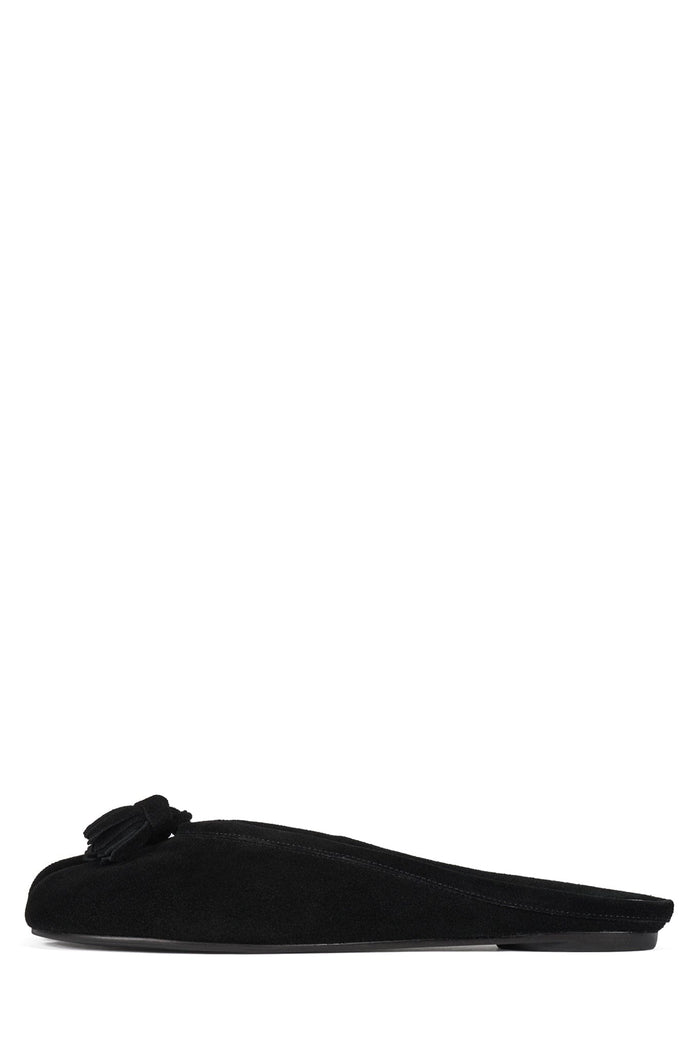CABAL-T Flat Mule Black Suede
