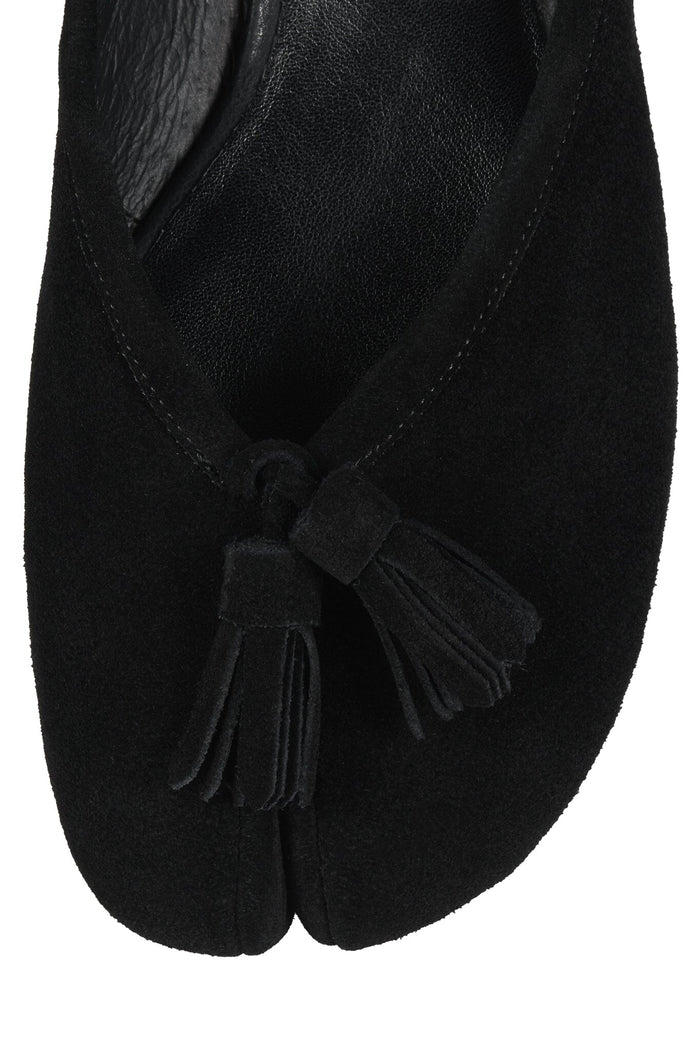 CABAL-T Flat Mule Black Suede