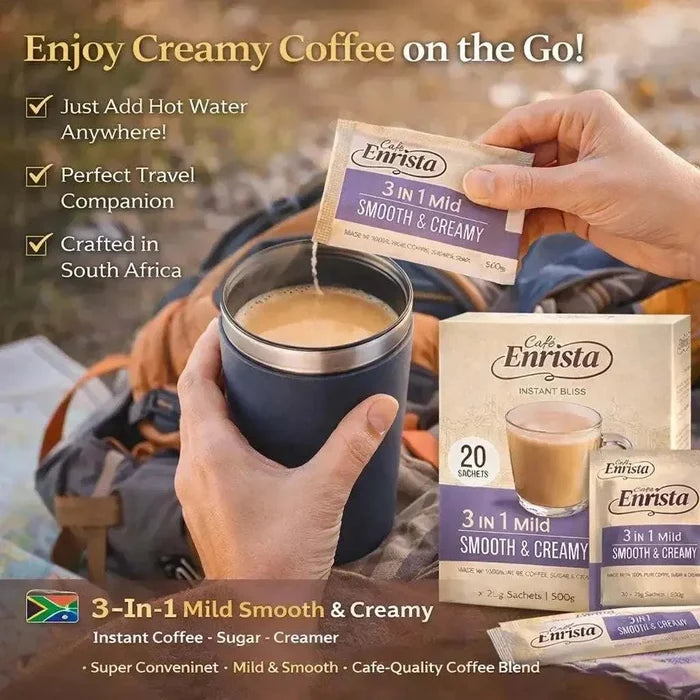 Café Enrista Coffee 3-in-1 Mild Smooth Creamy 500g pack of 20 sachets
