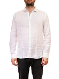 IMPURE camicia lino bianca RILEY LINO-C24