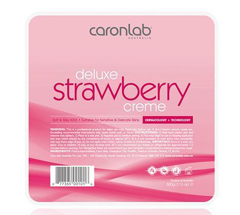 CaronLab Strawberry Creme Hard Wax - 500g Pellet Tray