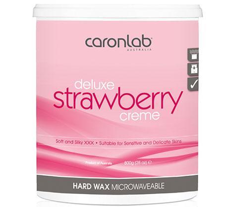 CaronLab Strawberry Creme Hard Wax - 800g Tub Microwavable
