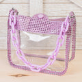 CB01 - Clear Convertible Handbag - Pink