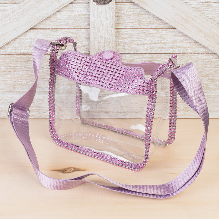 CB01 - Clear Convertible Handbag - Pink