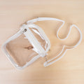 CB02 - Clear Crossbody Bag - White