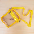 CB02 - Clear Crossbody Bag - Yellow