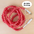 CC78 - 4-in-1 Extra Long Beaded Charging Cable - Red Opal
