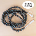 CC87 - 4-in-1 Extra Long Beaded Charging Cable - Teal Opal
