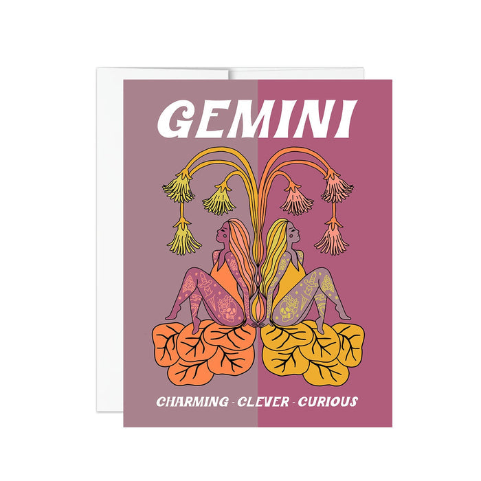 Charming Little Gemini - Notecard