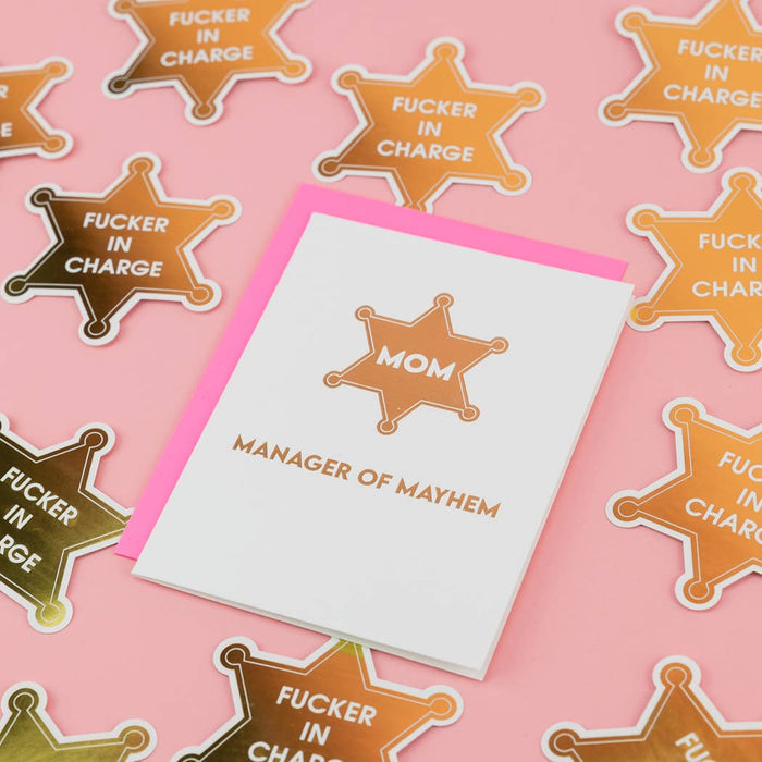 Chez Gagné - Mom - Manager of Mayhem - Mother's Day Card