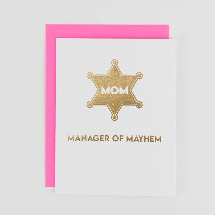 Chez Gagné - Mom - Manager of Mayhem - Mother's Day Card