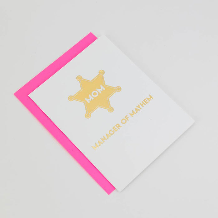 Chez Gagné - Mom - Manager of Mayhem - Mother's Day Card