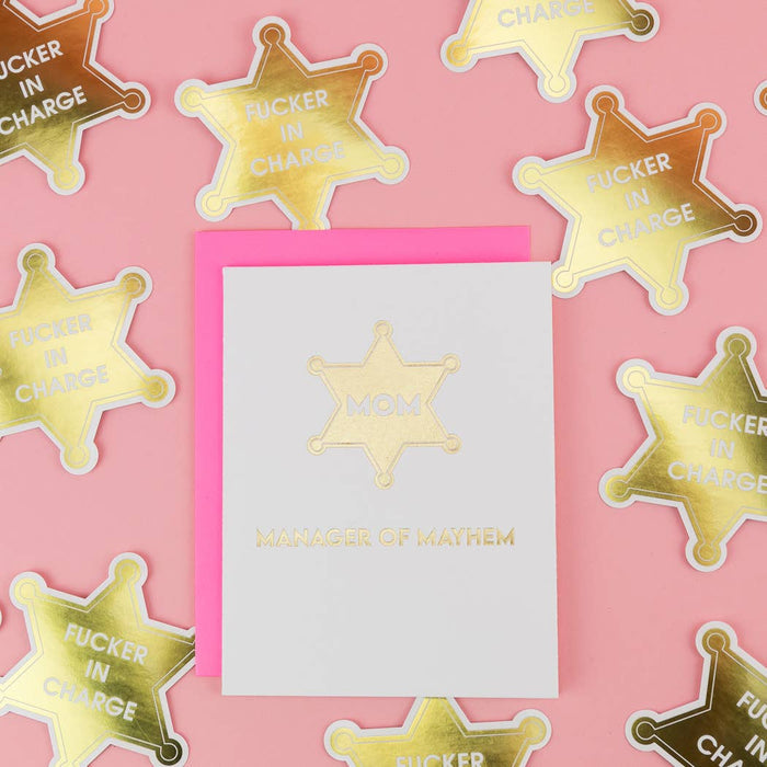 Chez Gagné - Mom - Manager of Mayhem - Mother's Day Card
