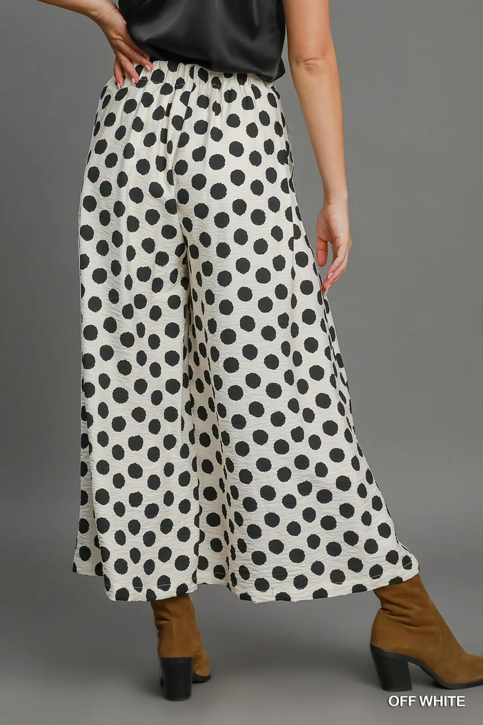 Classic Charm Polka Dot Wide Leg Pants 🤍🖤 2