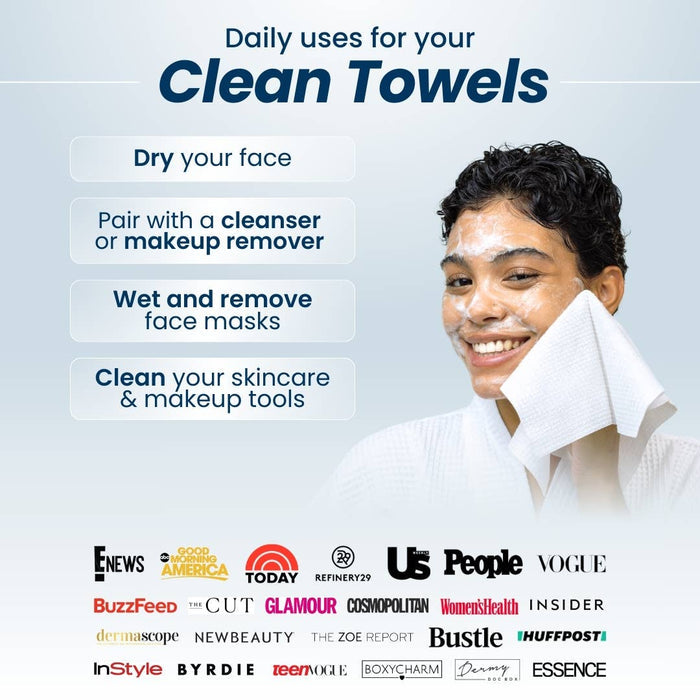 Clean Skin | Clean Towels XL™ Travel Disposable Face Towels - Clean Skin Club - Living with Ivey