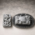 Cold Stone Creek gray crab and anchor luxury guest soaps with activated charcoal and rich lather by Southern Luxe Savon