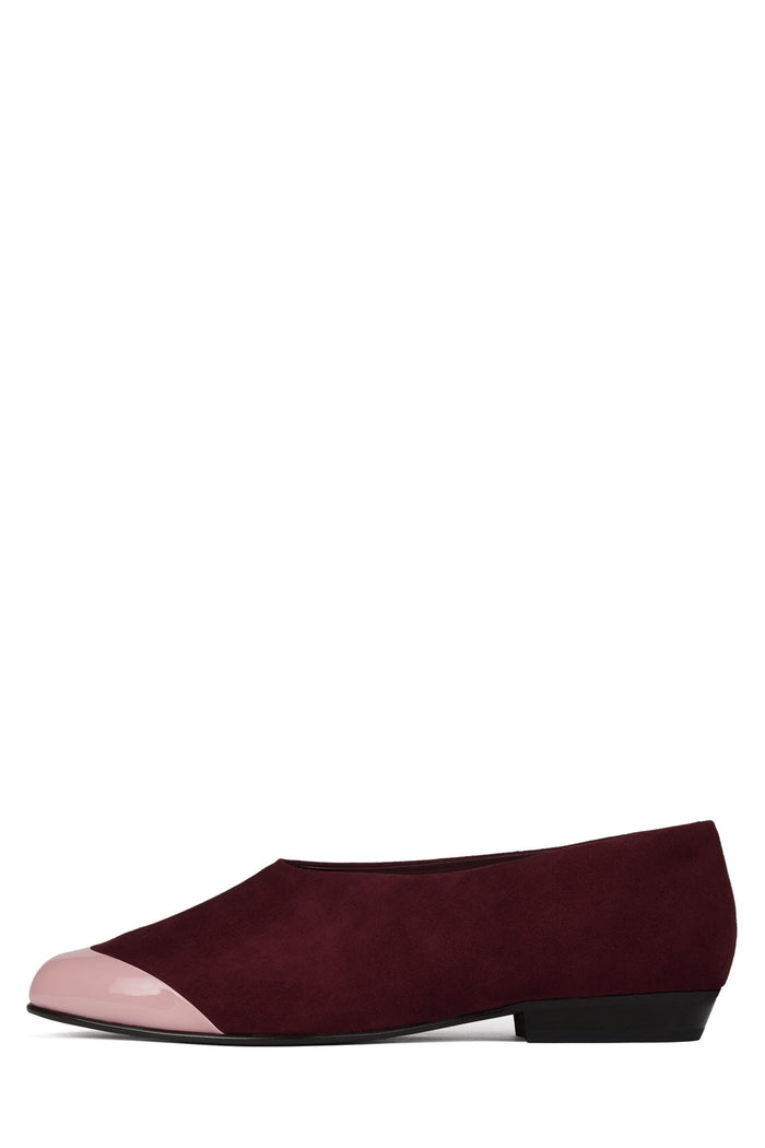 COLLENE-CP Wine Suede Pink