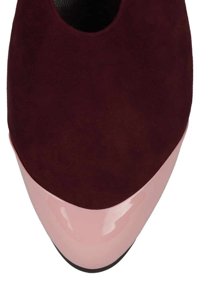 COLLENE-CP Wine Suede Pink
