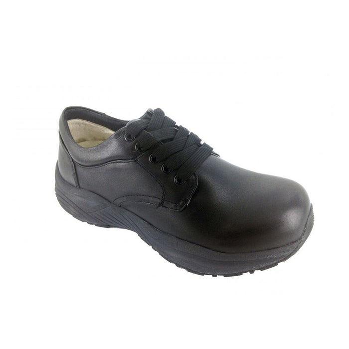 swelling wide extra wide athletic hiker diabetes heel pain neurophaty swollen sore feet orthopedic shoes  canada anti-slip anti-skid black leather laces