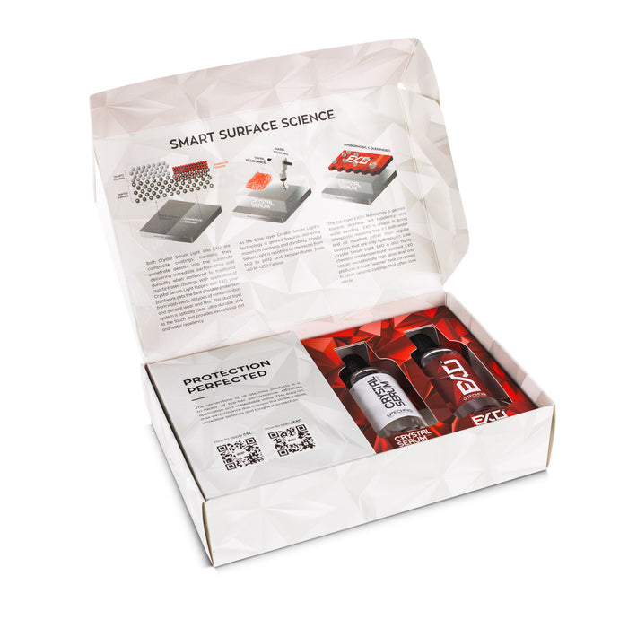 Gtechniq Complete Ceramic Coating Kit 50ml open package view on a white background.