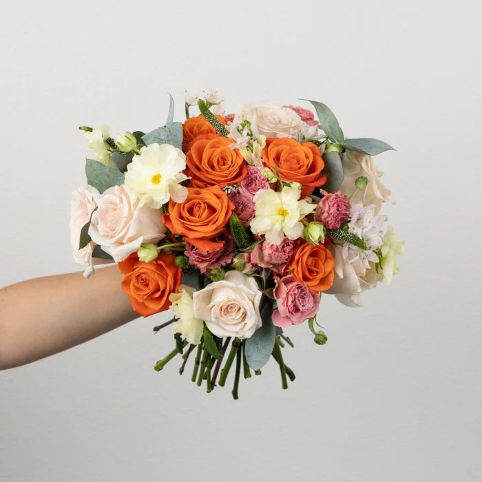 Coral Glow Diy Flower Kit Vase - Image