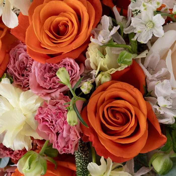 Coral Glow Flower Bouquet Stem - Image