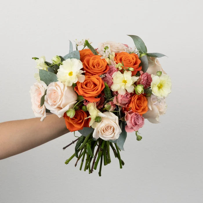 Coral Glow Flower Centerpiece Vase - Image